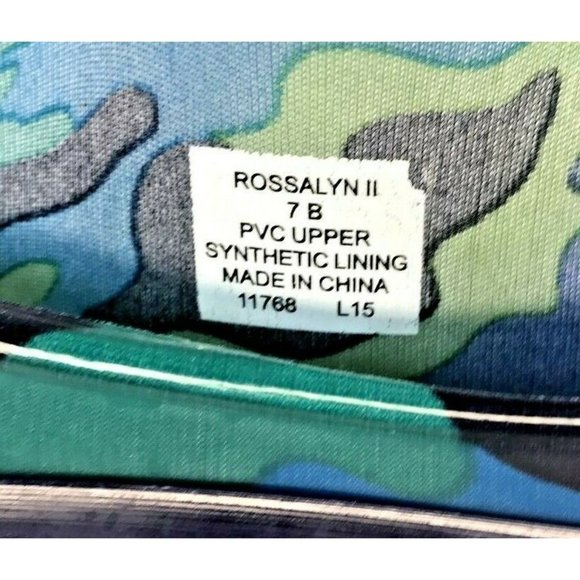 Lauren Ralph Lauren Womens Rossalyn Rain Boots Camo Blue Green Black Siz… - Picture 7 of 9